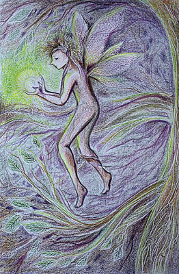 Drawings Rights Managed Images - Fae for February 1 Royalty-Free Image by Katherine Nutt