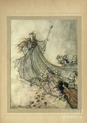 Recently Sold - Fantasy Drawings - Fairies Away We shall chide downright, if I longer Stay d5 by Historic Illustrations