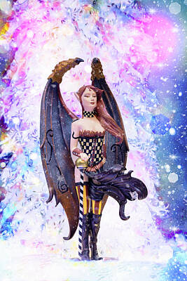 Fantasy Photos - Fairy Queen Jester by Bill and Linda Tiepelman