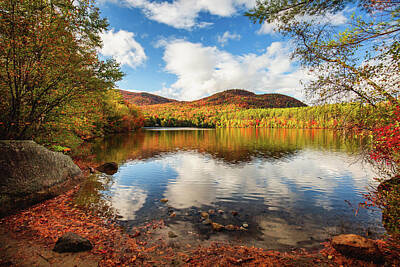 Lighthouse - Fall at Mirror Lake Beach by Robert Clifford