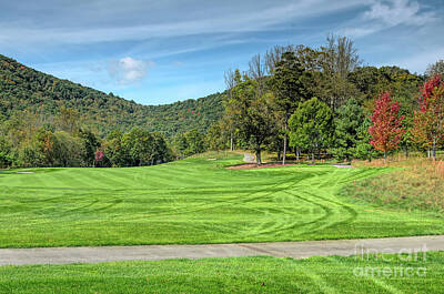 Minimalist Movie Quotes - Fall Foliage Golf by Claire Turner