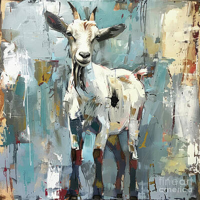 Dandelions - Farm Goat by Tina LeCour