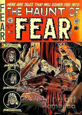 Comics Mixed Media - Fear Comic by Michael Butkovich