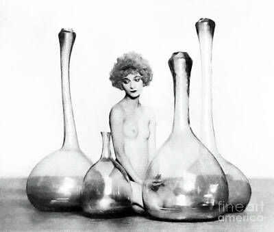 Cities Royalty-Free and Rights-Managed Images - Female Nude with Bottles by Sad Hill - Bizarre Los Angeles Archive