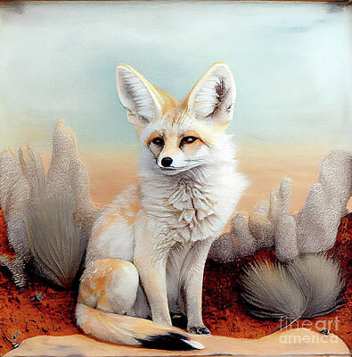 Royalty-Free and Rights-Managed Images - Fennec Fox II by Mindy Sommers