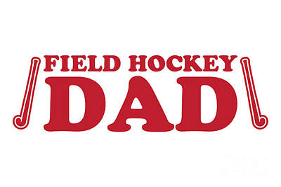 National And State Parks - Field Hockey Dad Red by College Mascot Designs