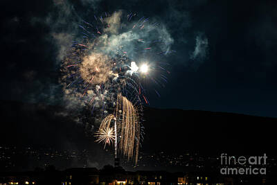 Seascapes Larry Marshall - Fireworks #5 by Dianne Phelps