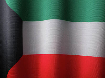 Anchor Down Royalty Free Images - Flag of Kuwait Royalty-Free Image by Engin Akyurt