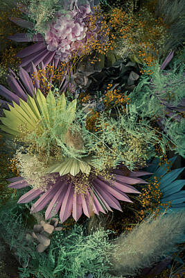 Florals Royalty-Free and Rights-Managed Images - Floral Arrangement no1 by David Ridley
