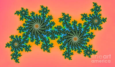Florals Digital Art - Floral kaleidoscope  by Viktor Birkus