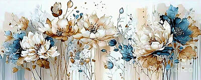 Floral Digital Art - Floral Medley #3 by Elaine Manley