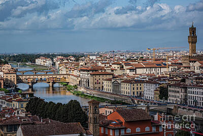 Gary Grayson Pop Art - Florence-bridges Of Florence by Judy Wolinsky