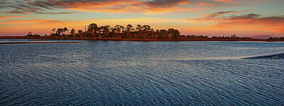Beach Royalty-Free and Rights-Managed Images - Florida Coastal Sunrise by Jon Glaser