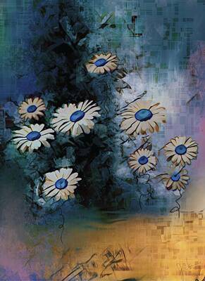 Abstract Flowers Digital Art - Flower abstract 229 by J Carlson