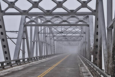 Frame Of Mind - Fog on the Bridge - Color by Cathy Mahnke