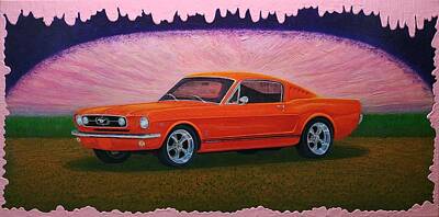 Sports Painting Royalty Free Images - Ford  Mustang  Gt  Royalty-Free Image by Vladimir Frolov