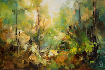 Catch Of The Day - Forest Abstract by Jackson Parrish