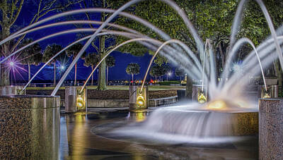 Garden Fruits - Fountain at Waterfront Park by James Woody