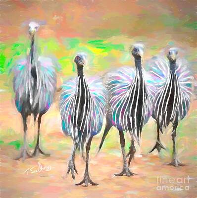 New Years - Four Birds by Tom Sachse