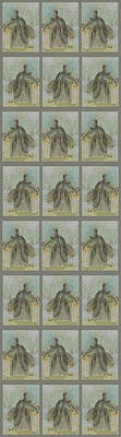Portraits Digital Art - Franccois Boucher Madame Bergeret Wallpaper by William Paul Plumlee