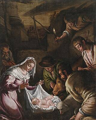 Martini Royalty-Free and Rights-Managed Images - Francesco Bassano  Adoration by the Shepherds by Padre Martini by MotionAge Designs