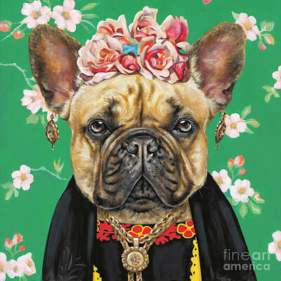 Physics And Chemistry - Frenchie Kahlo by Leigh Banks
