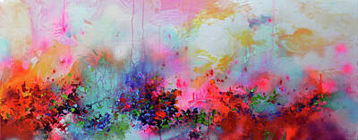 Staff Picks Judy Bernier - Fresh Moods 12 - Original Abstract Painting on Canvas by Soos Roxana Gabriela
