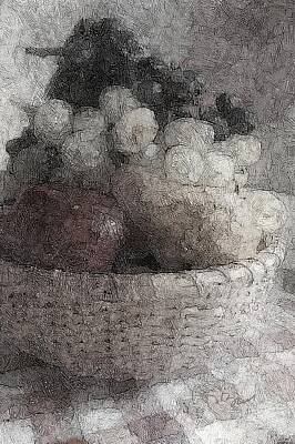 Food And Beverage Mixed Media - Fruit Basket #1.1 by Don Berg