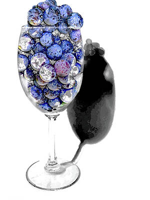 Wine Mixed Media - Fruit of the Vine by Sharon Williams Eng