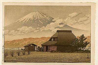 Cowboy - Fuji from Narusawa village, Kawase Hasui, 1936 by Artistic Rifki