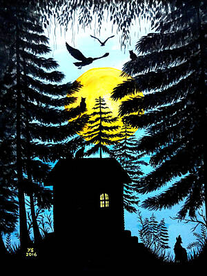 Studio Grafika Patterns - Full Moon In The Woods by Yong-Shing Sin