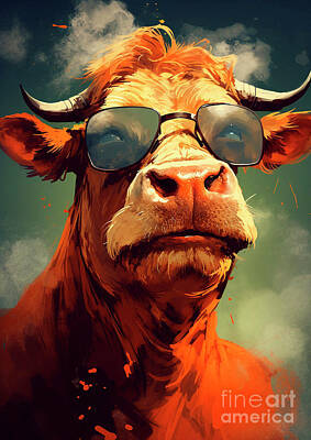 Lets Be Frank - Funny 310 A Cattle animal animals by Adrien Efren