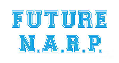 Athletes Digital Art - Future NARP Blue by College Mascot Designs