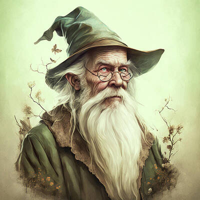 Fantasy Digital Art - Gandalf by Robert Knight