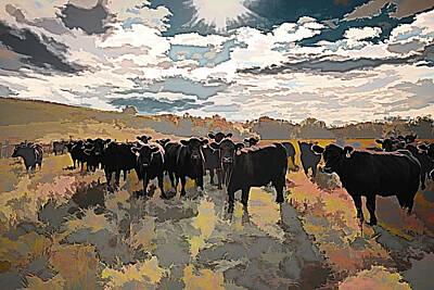 Impressionism Photos - Gang Of The Long Shadows by Jim Love