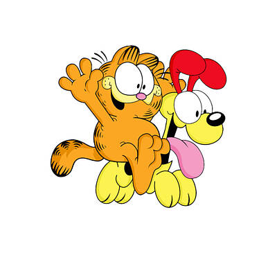Recently Sold - Comics Digital Art - Garfield and Odie by Jaka Coreng