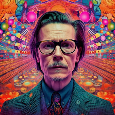 Royalty-Free and Rights-Managed Images - Gary  Oldman  as  create  a  young  man  with  multiple  by Asar Studios by Celestial Images