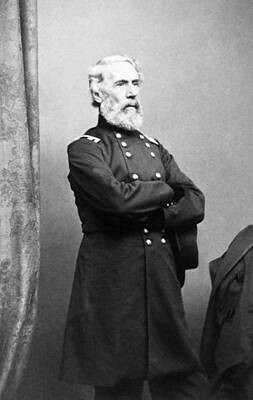 Portraits Photos - General Edwin Vose Sumner Portrait - Circa 1862 by War Is Hell Store