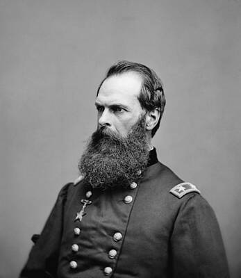 Portraits Photos - General John W. Geary Civil War Portrait by War Is Hell Store
