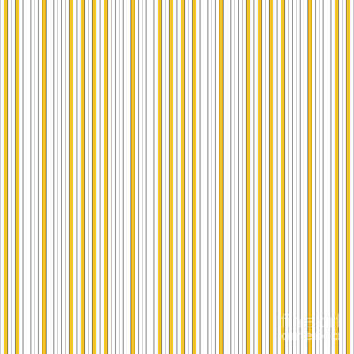 Target Threshold Coastal - Geometric Vertical Pin Stripe Pattern in Yellow n.203 by Holy Rock Design