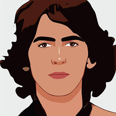 Celebrities Digital Art Royalty Free Images - George Harrison Cartoon Portrait 2 Royalty-Free Image by Ahmad Nusyirwan