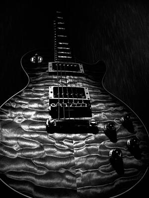 Abstract Shapes Janice Austin Royalty Free Images - Gibson Les Paul Quilt Top Royalty-Free Image by Guitarwacky Fine Art