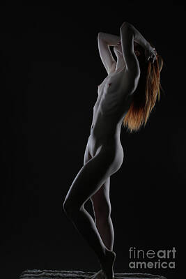 World Forgotten - Ginger model artistic nude v12 by Eran Turgeman Prints