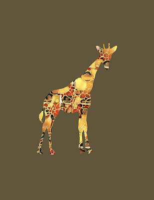 Nothing But Numbers Royalty Free Images - Giraffe Silhouette 2 Royalty-Free Image by Eileen Backman