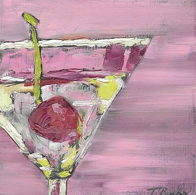 Martini Painting Royalty Free Images - Girly Drink Royalty-Free Image by Tammy Burks