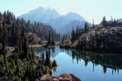 Mountain Royalty Free Images - Glacier Lake Royalty-Free Image by Mango Art