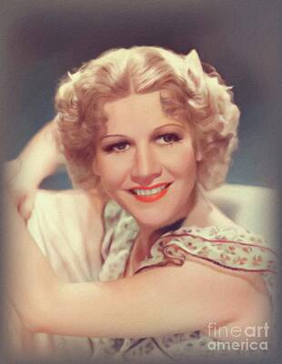 Black And White Rock And Roll Photographs - Gladys George, Movie Star by Esoterica Art Agency
