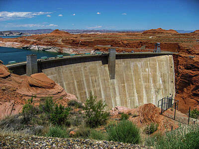 Vincent Van Gogh - Glen Canyon Dam and Area by Julie A Murray