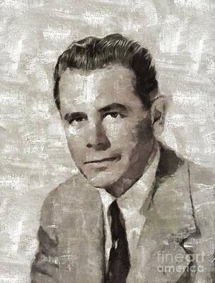 Celebrities Royalty Free Images - Glenn Ford, Hollywood Legend Royalty-Free Image by Esoterica Art Agency