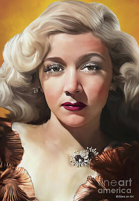 Royalty-Free and Rights-Managed Images - Gloria Grahame illustration by Stars on Art
